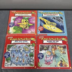 Vintage 90s The Magic School Bus Book Lot of 4 Books Paperback Scholastic 1st Ed